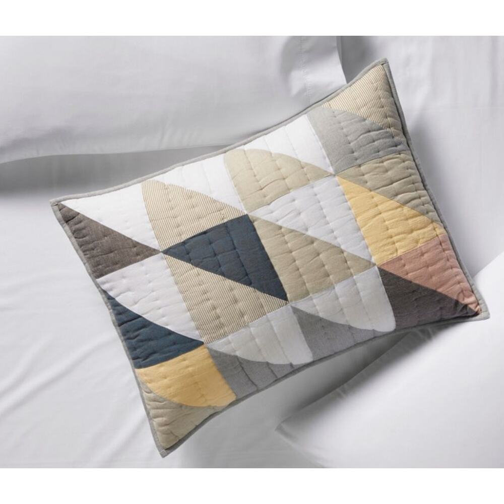 LL Bean Flying Geese Standard Quilted Pillow Sham | set of 2 NEW - Picture 3 of 8